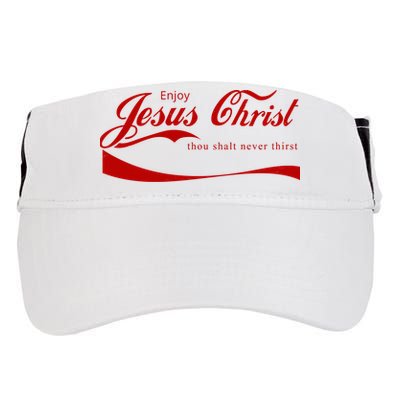 Enjoy Jesus Christ Thou Shalt Never Thirst Adult Drive Performance Visor