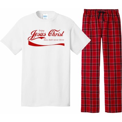 Enjoy Jesus Christ Thou Shalt Never Thirst Pajama Set