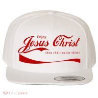 Enjoy Jesus Christ Thou Shalt Never Thirst Wool Snapback Cap