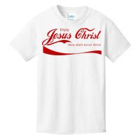 Enjoy Jesus Christ Thou Shalt Never Thirst Kids T-Shirt