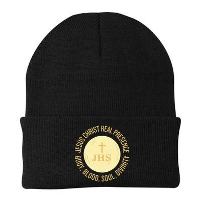 Eucharist Jesus Christ Presence Body Blood Soul Divinity Beanie