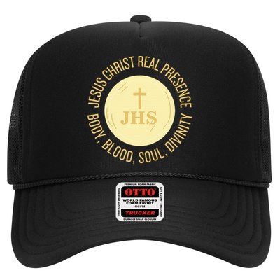 Eucharist Jesus Christ Presence Body Blood Soul Divinity Hat