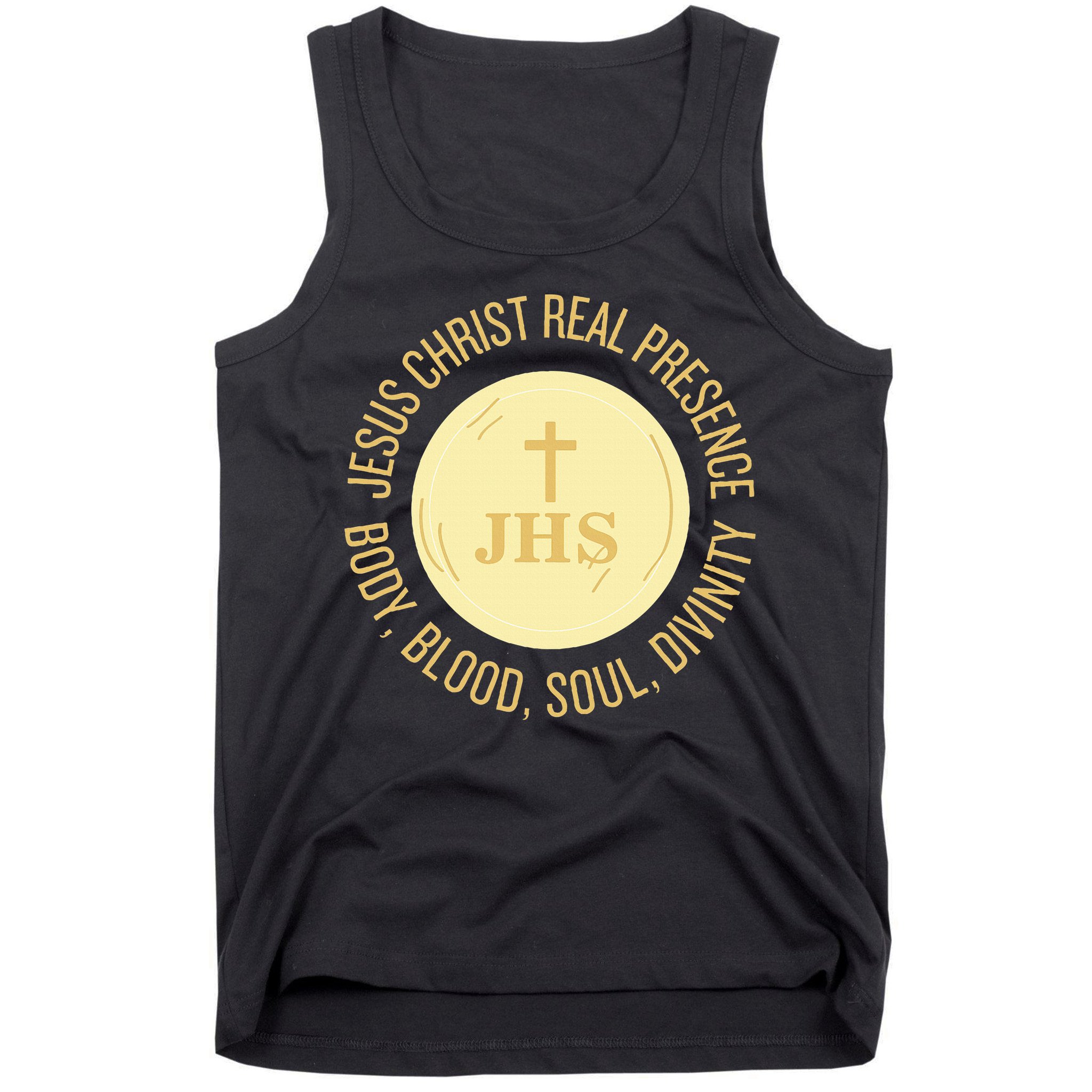Eucharist Jesus Christ Presence Body Blood Soul Divinity Tank Top
