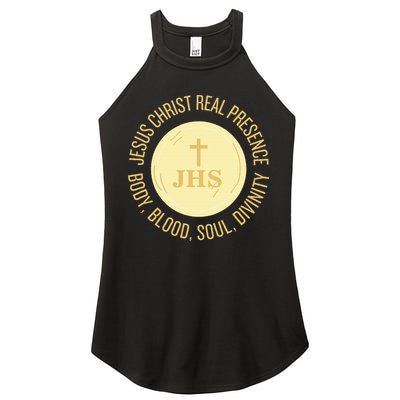 Eucharist Jesus Christ Presence Body Blood Soul Divinity Women's Perfect Tri Rocker Tank