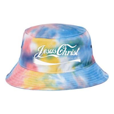 Enjoy Jesus Christ Thou Shall Never Thirst Tie Dye Newport Bucket Hat