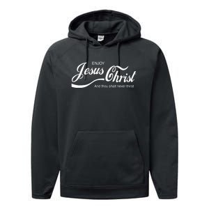 Enjoy Jesus Christ Performance Fleece Hoodie