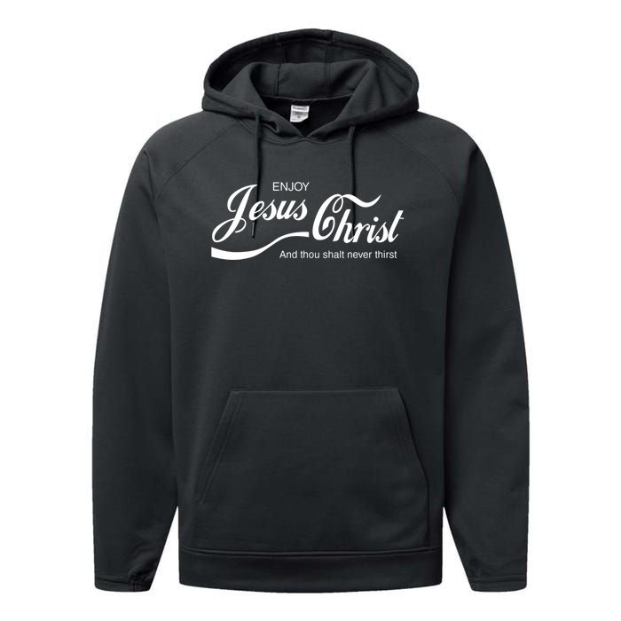 Enjoy Jesus Christ Performance Fleece Hoodie