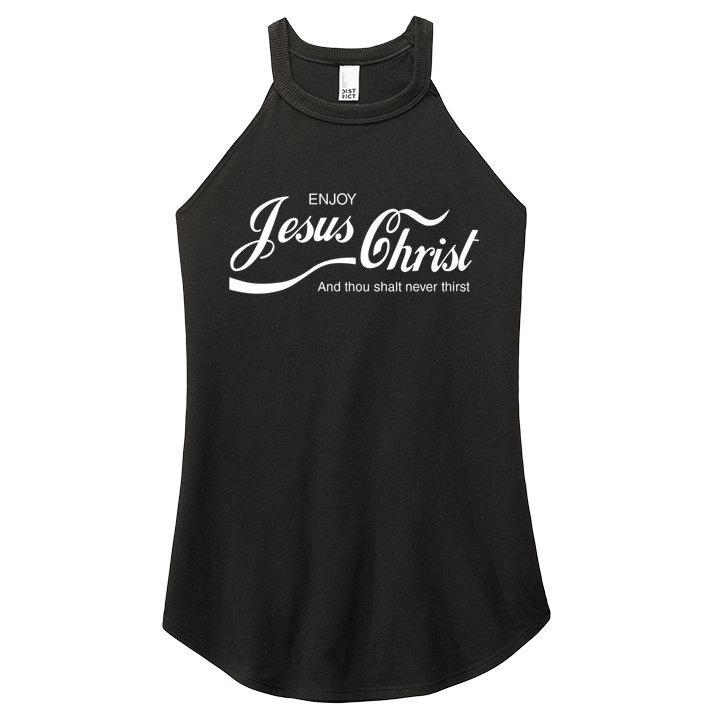 Enjoy Jesus Christ Women's Perfect Tri Rocker Tank