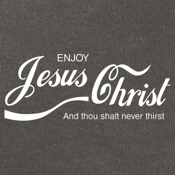 Enjoy Jesus Christ Cotton Canvas Backpack