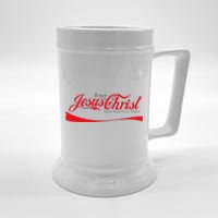 Enjoy Jesus Christ Thou Shalt Never Thirst Funny Religious Beer Stein