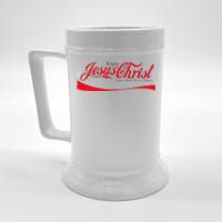 Enjoy Jesus Christ Thou Shalt Never Thirst Funny Religious Beer Stein