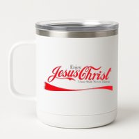 Enjoy Jesus Christ Thou Shalt Never Thirst Funny Religious 12 oz Stainless Steel Tumbler Cup