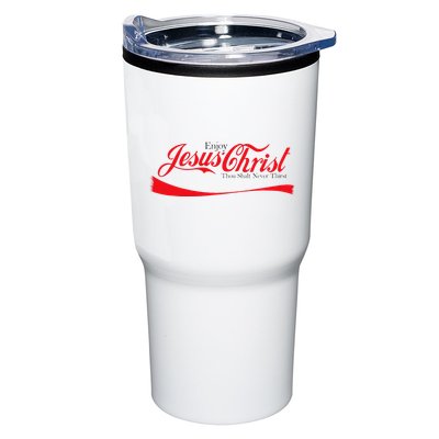 Enjoy Jesus Christ Thou Shalt Never Thirst Funny Religious Tumbler