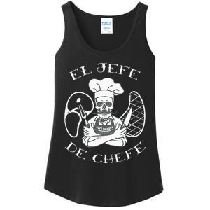 El Jefe De Chefe Funny Mexican Dad Boss Latino Ladies Essential Tank