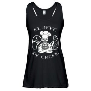 El Jefe De Chefe Funny Mexican Dad Boss Latino Ladies Essential Flowy Tank