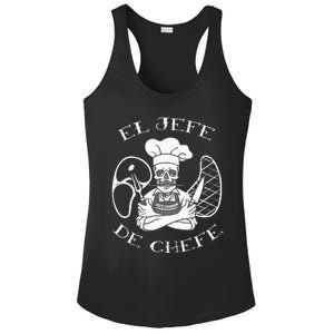 El Jefe De Chefe Funny Mexican Dad Boss Latino Ladies PosiCharge Competitor Racerback Tank