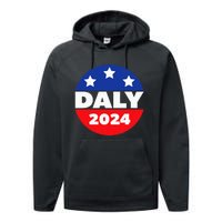 Elect John Daly For President In 2024. Daly For President Performance Fleece Hoodie