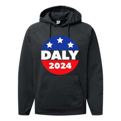 Elect John Daly For President In 2024. Daly For President Performance Fleece Hoodie