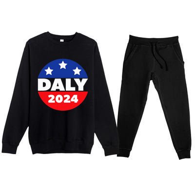 Elect John Daly For President In 2024. Daly For President Premium Crewneck Sweatsuit Set