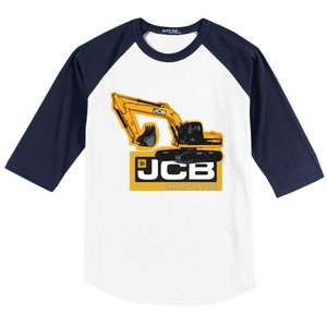 Excavator JCB Baseball Sleeve Shirt