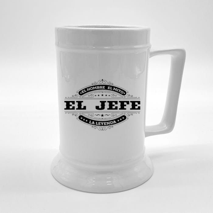 El Jefe El Hombre El Mito La Leyenda (In Spanish) Mexico Beer Stein