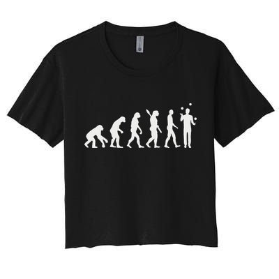 Evolution Juggling Women's Crop Top Tee