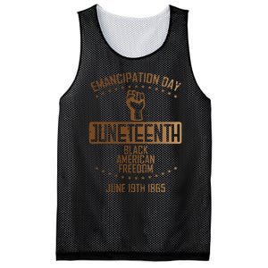 Emancipation Juneteenth Fist June 19th 1865 Mesh Reversible Basketball Jersey Tank