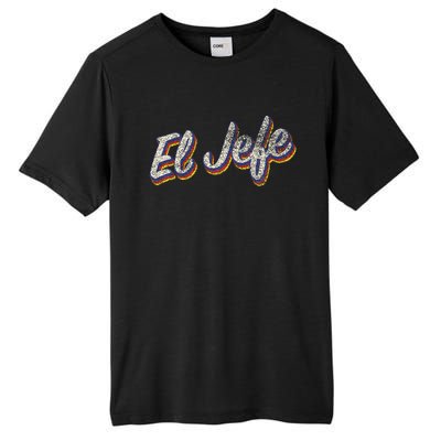 El Jefe Funny Mexican The Boss Spanish Tall Fusion ChromaSoft Performance T-Shirt