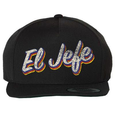 El Jefe Funny Mexican The Boss Spanish Wool Snapback Cap