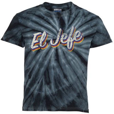 El Jefe Funny Mexican The Boss Spanish Kids Tie-Dye T-Shirt