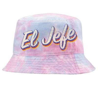 El Jefe Funny Mexican The Boss Spanish Tie-Dyed Bucket Hat