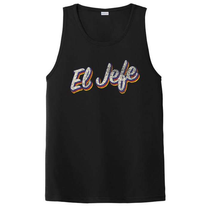 El Jefe Funny Mexican The Boss Spanish PosiCharge Competitor Tank