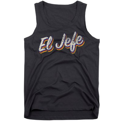 El Jefe Funny Mexican The Boss Spanish Tank Top