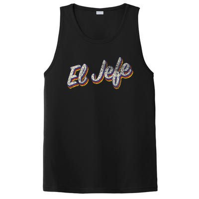 El Jefe Funny Mexican The Boss Spanish PosiCharge Competitor Tank