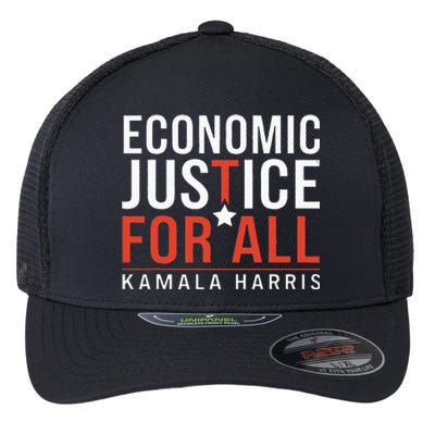 Economic Justice For All Kamala Harris Flexfit Unipanel Trucker Cap