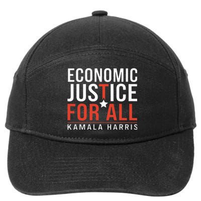 Economic Justice For All Kamala Harris 7-Panel Snapback Hat