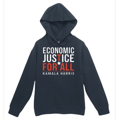 Economic Justice For All Kamala Harris Urban Pullover Hoodie