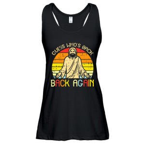 Easter Jesus Guess Whos Back Religious Christian Ladies Essential Flowy Tank