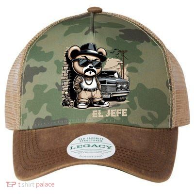 El Jefe Hip Hop Teddy Bear Lowrider Chicano Cholo Legacy Tie Dye Trucker Hat