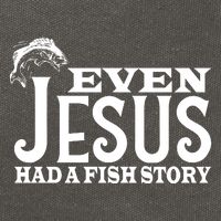 Even Jesus Had A Fish Story Cotton Canvas Backpack