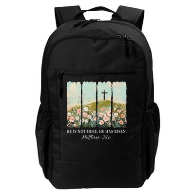 Easter Jesus He Is Not Here He Has Risen Wildflower Spring Backpack