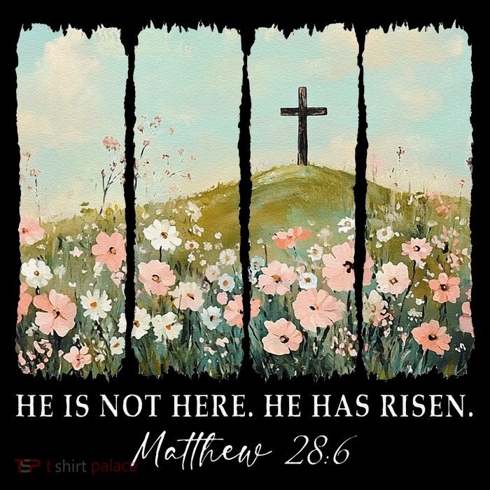 Easter Jesus He Is Not Here He Has Risen Wildflower Spring Backpack