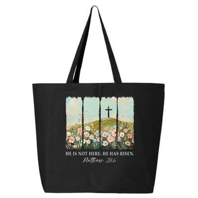 Easter Jesus He Is Not Here He Has Risen Wildflower Spring 25L Jumbo Tote