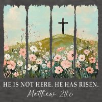 Easter Jesus He Is Not Here He Has Risen Wildflower Spring Vector Backpack