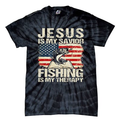 Even Jesus Had A Fish Story Funny Fishing Fisherman Tie-Dye T-Shirt