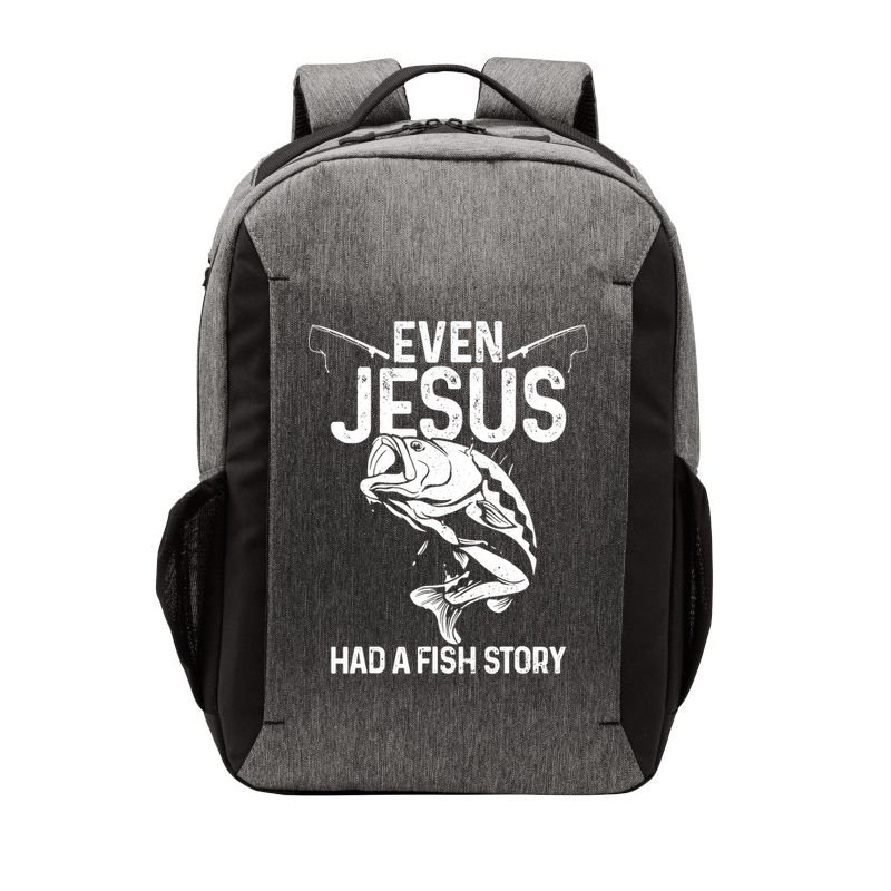 Even Jesus Had A Fish Story Funny Fishing Fisherman Vector Backpack