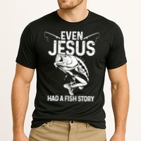 Even Jesus Had A Fish Story Funny Fishing Fisherman Cooling Performance Crew T-Shirt