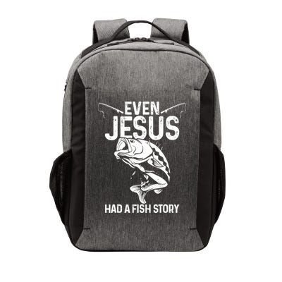 Even Jesus Had A Fish Story Funny Fishing Fisherman Vector Backpack