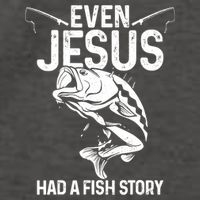 Even Jesus Had A Fish Story Funny Fishing Fisherman Vector Backpack