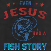 Even Jesus Had A Fish Story Funny Fishing 11oz C Handle Ceramic Mug